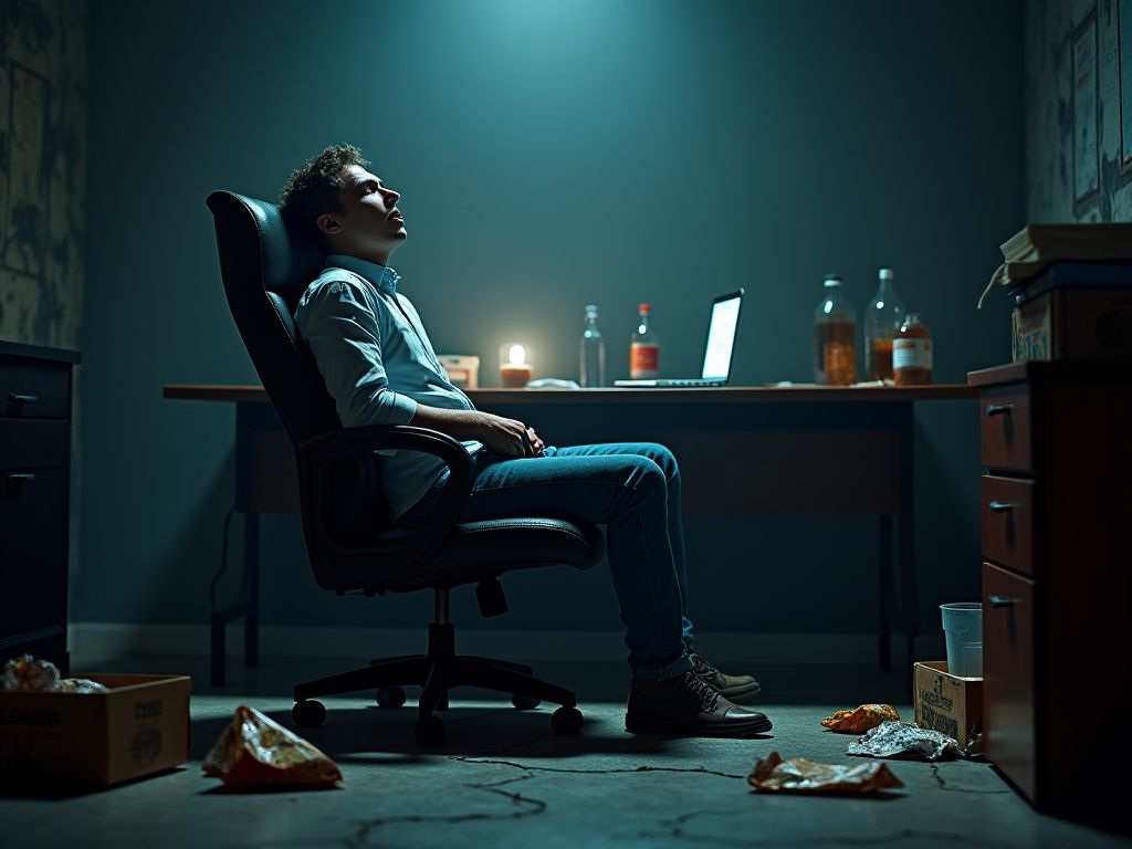 Versteckte Gesundheitsrisiken Von Suchtbedingter Angst Und Sitzender Lebensweise